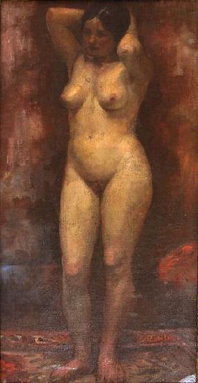 Nicolae Vermont Nud ulei pe panza Germany oil painting art
